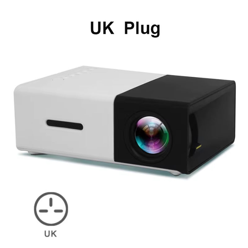 YG300 Mini LED Projector Yg300 Upgraded Version 600 Lumen 320X240P Hdmi-Compatible USB Audio Home Media Player Beamer