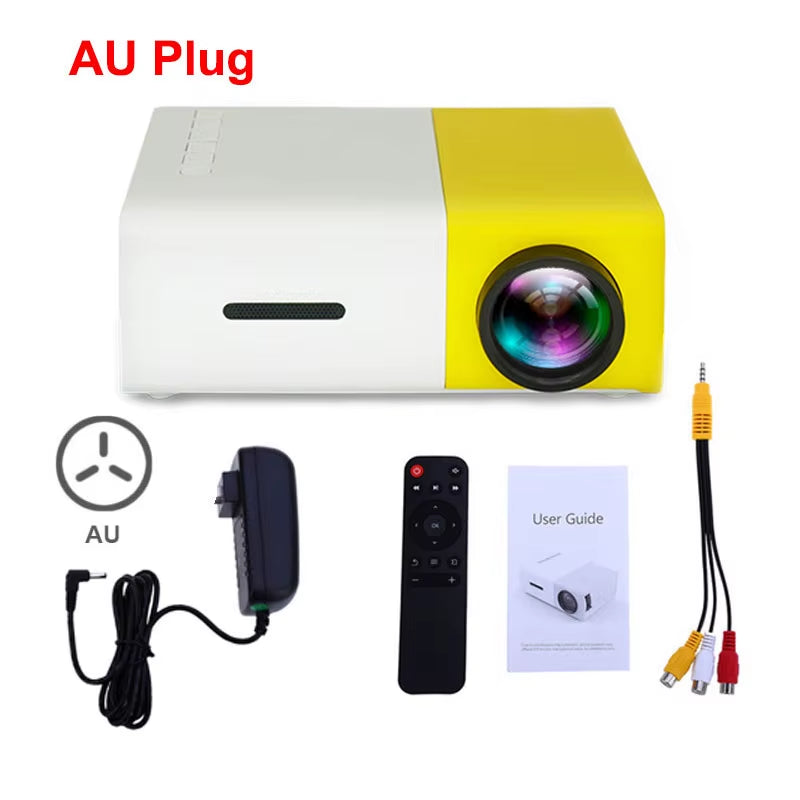 YG300 Mini LED Projector Yg300 Upgraded Version 600 Lumen 320X240P Hdmi-Compatible USB Audio Home Media Player Beamer