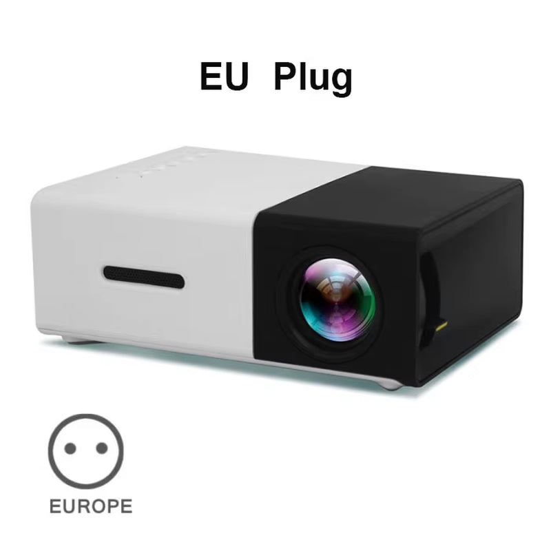 YG300 Mini LED Projector Yg300 Upgraded Version 600 Lumen 320X240P Hdmi-Compatible USB Audio Home Media Player Beamer