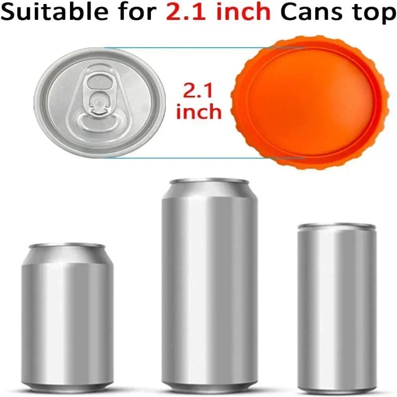 1/3/6Pcs Standard Beverage Can Covers Leak Proof Sealing Cap Red Wine Soft Cap Sealing Cap Beverage Can Lids Soda Lid Protectors